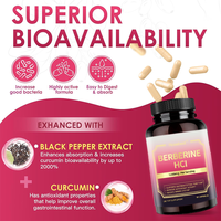 Rosebest GMP Certifié Vente en Gros Marque Privée Naturel 1200mg Capsules de Berbérine HCL de Haute Qualité avec Cannelle de Ceylan