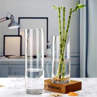 Cylindre Transparent Forme Mariage Vases En Verre En Gros