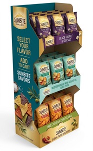 Présentoirs de sol <span class=keywords><strong>en</strong></span> carton personnalisés pour snacks, chips, bonbons et produits alimentaires pour supermarchés et magasins de détail - Product Image 3