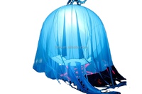 Ballon lumineux LED suspendu, ballon méduse gonflable avec télécommande