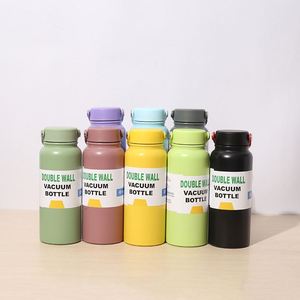 Colorful 800Ml Stainless Steel Insulated <b>Thermos</b> Drinking Flasks Double Wall Vacuum Silicone Water <b>Bottle</b> Accessories - Product Image 5