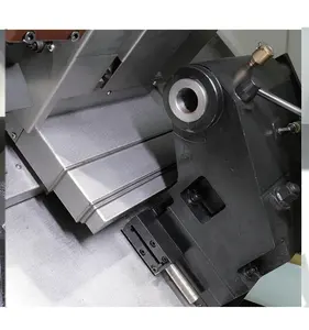 75mm Tailstock Sleeve Diameter Horizontal Turret Type CNC Metal Slant Bed Lathe Machine