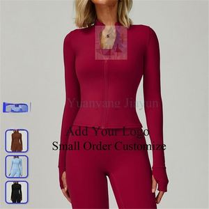 Free Shipping Short Crop Yoga Top with Exposed Navel, Women's Stand Collar, Fitness Yoga <strong>Clothes</strong>, Small Batch - Product Image 2