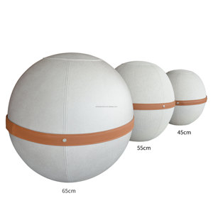 Funda de Pelota de Yoga Ergonómica con Logotipo Personalizado, <span class=keywords><strong>Lavable</strong></span>, Antideslizante, con Sensación de <span class=keywords><strong>Lino</strong></span>, 65 cm, para Gimnasio, Venta al Por Mayor - Product Image 2