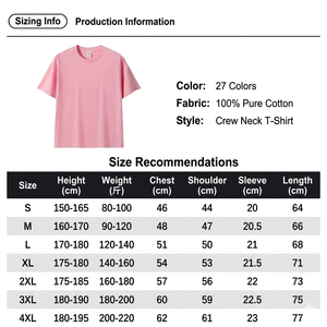 Camisetas Deportivas Extra Grandes de Algodón de 230 g/m² para <span class=keywords><strong>Hombre</strong></span>, con Logotipo Bordado, Antiarrugas, <span class=keywords><strong>Cuello</strong></span> Redondo, Manga Corta - Product Image 3