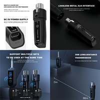 Dernier émetteur et récepteur de guitare sans fil de WTU-03 privée Transmetteur et récepteur sans fil Microphones filaires 100m