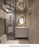 Maison capsule de luxe F7, maison préfabriquée modulaire, structure en acier galvanisé, balcon panoramique, système intelligent, hôtel de glamping
