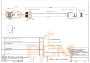 20cm USB 3.0 kabel FPC laki-laki ke Perempuan dudukan Panel tahan air, 20cm, 5Gbps, kabel pita datar fleksibel Ultra tipis - Product Image 6