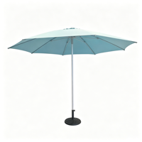 Sombrilla de Patio con Marco de Aluminio Oxidado, Parasol Comercial Personalizado para Hotel, Cafetería, Jardín y Patio, Protección Solar para Exteriores