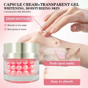 Crème Visage Éclat Quotidien à la Vitamine B5 et Perles de <span class=keywords><strong>Sakura</strong></span> Rose Clair, Perles d'Algues Marines, Hydratant Illuminateur et Lissant pour la Peau, Vente en Gros et Marque Privée - Product Image 5