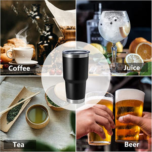 High Quality 20oz 30oz <b>Mugs</b> Tumbler Double Wall Stainless Steel TumblerInsulated Powder Coated Thermal <b>Mug</b> <b>With</b> Straw and <b>Lid</b> - Product Image 5