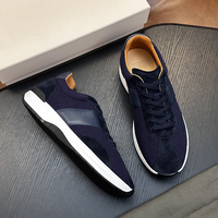 Baskets Homme Rétro en Daim Patchwork, Tige Mixte, à Lacets, Chaussures de Sport Décontractées, Légères et Épaisses, Style Italien, Luxe Original