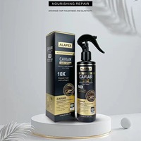 Spray lissant à l'huile d'argan pour cheveux crépus, protection contre la chaleur, soin capillaire personnalisé, brillance et protection