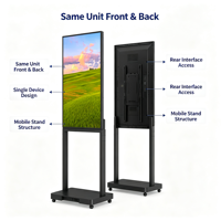 Affichage publicitaire numérique LCD double face Android sans écran tactile de 55 pouces pour centre commercial et magasin de détail