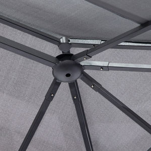 Gazebo de aluminio de acero con mosquitera de 4 lados para patio trasero de lujo - Product Image 5