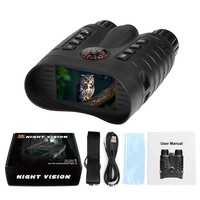 Nouvelle jumelle et télescope numériques infrarouges 4K avec vision nocturne, boussole physique, portée effective de 400 m, 145x120x55 mm, utilisation en extérieur