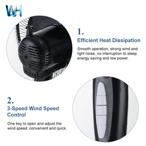 3 Blade Pedestal <b>Fan</b> 16 Inch Electric Floor <b>Standing</b> Cooling Appliance for Household Custom Branding - Product Image 4