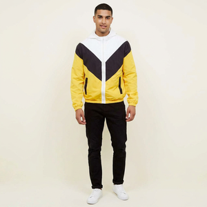 Men's Plus Size New Fashion Color Block Windbreaker <b>Jacket</b> Customizable <b>Zip</b>-<b>up</b> Waterproof Outdoor Hooded - Product Image 1