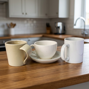 Tasse à café en céramique écologique de haute qualité en porcelaine avec couleur et logo personnalisables Style européen moderne - Product Image 2