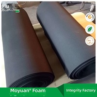 Feuilles et rouleaux de mousse de caoutchouc EPDM à cellules fermées, isolation thermique pour véhicules à énergie nouvelle, noir, dureté 15 ShoreC