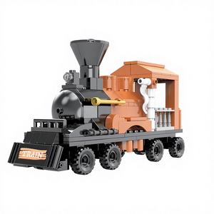 Bloques de Construcción de Plástico COGO al por Mayor, Tren de Bloques de Construcción, Ciudad Vaquera, Juguetes de Bloques - Product Image 2