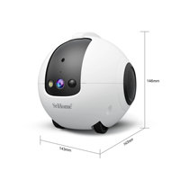 Robot intelligent mobile pour le divertissement et les soins des animaux de compagnie, avec caméra HD 4MP, interphone vocal et vision nocturne infrarouge