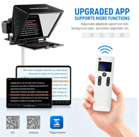 Téléprompteur NEEWER X14 avec télécommande RT 110 et contrôle Bluetooth via application, portable, sans assemblage, pour iPad et tablette Android