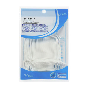 A granel Eco amigable de carbón de bambú bolsa vegano de plástico palillo de dientes hilo Dental hilo hilos dentales para mujere - Product Image 1