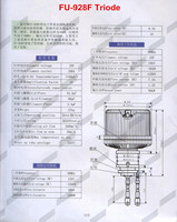 Amplificateur oscillateur triode haute puissance JINGGUANG (FU-928F) de Guangdong