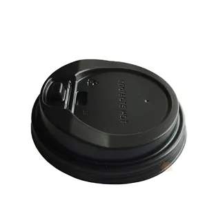 80mm PS Kaffee Black Cup Deckel Pappbecher Deckel