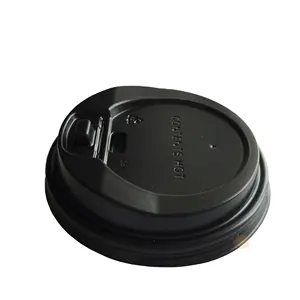 80Mm Ps Koffie Zwart Cup Deksels Papier Beker Deksel