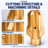 2026 Drillsoltek Drillsoltek PDC Hole Opener Fixed Cutter Reaming Bit untuk Pembesaran Lubang Bor