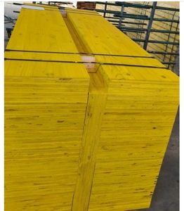 27mm ván khuôn bê tông ván ép 3-ply bảng màu vàng triply Bảng điều khiển cho xây dựng - Product Image 1