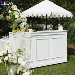 LEDA Modern Customized High quality Party Banquet Bar <b>Tables</b> White Acrylic Cocktail <b>Table</b> - Product Image 1