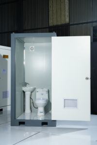 Bagno Mobile Semplice Prefabbricato da Cantiere Container Portatile Toilette Portatile di Lusso Resistente in Vendita - Product Image 3