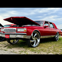 RCSR MTW805 Nouvelles jantes forgées chromées à profil profond de 24 et 26 pouces, jantes forgées en 2 parties pour C10 Cutlass Impala Carlo Chevy