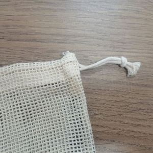 Eco-Friendly 100% Natural Pure Cotton Mesh Bag Reusable Produce Bag Small Medium Large Size Pack Mesh Cotton Shopping Storage - Product Image 2