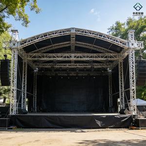 Sistema de Escenario Resistente para Eventos con Techo, Estructura de Aluminio, Estructura de Iluminación Ajustable para Eventos, Conciertos, Estructura de Escenario - Product Image 4