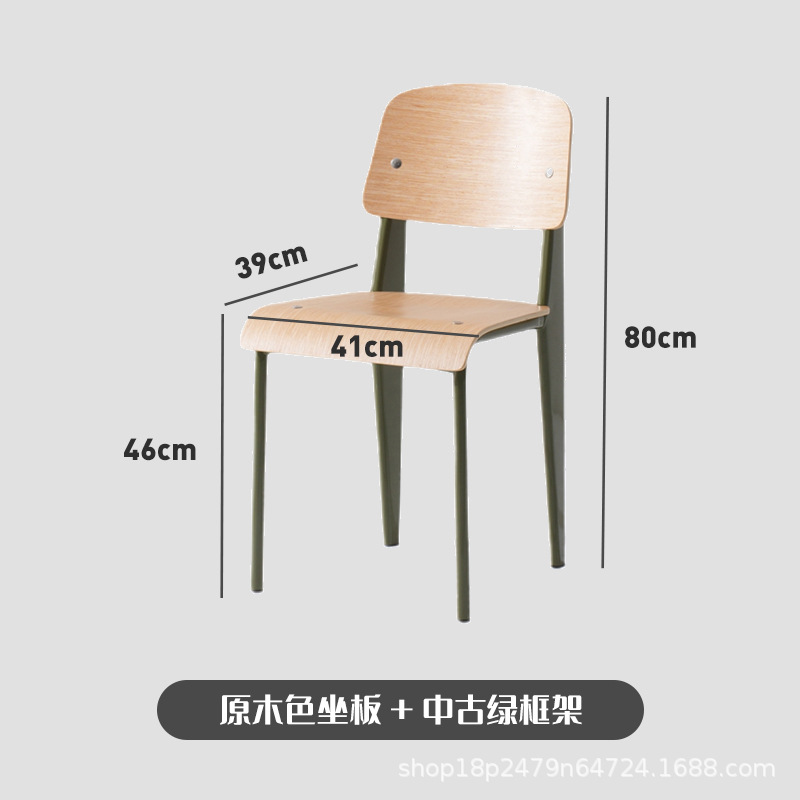 ที่นั่งไม้ธรรมชาติพร้อมโครงสีเขียวโบราณ