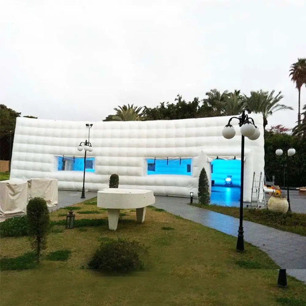 12x6 mts Big Mobile Blow Up Inflatable Wedding Party Tent With LED Light For Outdoor Parties Or Event