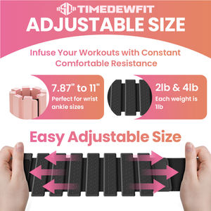 Регулируемые силиконовые утяжелители для рук и лодыжек с наполнением из железа, 1 фунт, 1,5 фунта, 2 фунта, для фитнеса, силовых тренировок и пилатеса, низкий MOQ - Product Image 3