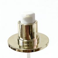 Flacon pompe cylindrique en verre personnalisé avec capuchon sphérique doré estampé à chaud, luxueux, vide, pour cosmétiques, crème et sérum de soin de la peau, Chine