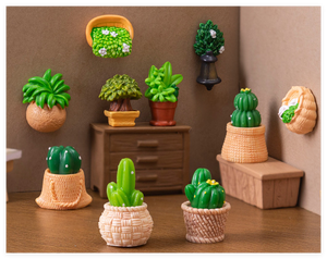 Thu Nhỏ Rất Nhiều Hỗn Hợp Phim Hoạt Hình Micro Nhân Tạo Cây Xương Rồng Nhựa Vườn Bức Tượng Nhỏ Bức Tượng Với Mọng Nước Sa Mạc Phong Cảnh Trang Trí - Product Image 6