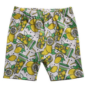 Été Tissu de soie de lait doux Impression personnalisée Tight 0-16 <span class=keywords><strong>ans</strong></span> Taille haute Pantalon court Casual Wear Girl Biker Shorts - Product Image 3