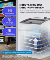 Congélateur coffre commercial à refroidissement direct pour crème glacée, en acier, avec efficacité énergétique A+ pour crèmes glacées et bâtonnets glacés