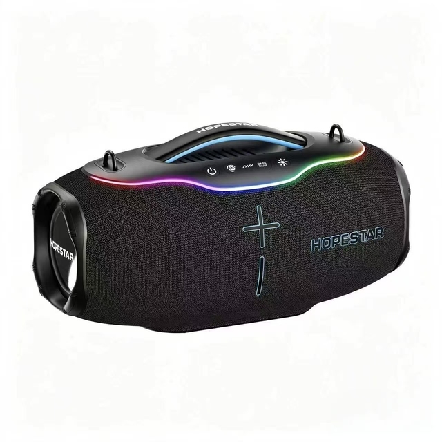 HOPESTAR H90 220W Portable for Speaker 24000mAh Battery IPX-5 Waterproof RGB LED Lighting 2.1 Channel for Outdoor Party