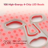 EYCO 510K Masques faciaux LED personnalisés en gros avec logo, machine de soin de la peau LED, masque facial en silicone à lumière rouge