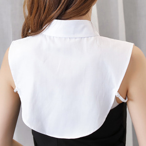 取り外し可能なハーフフェイクディッキーカラーブラウス（女性用シャツ） - Product Image 2