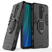 Coque de téléphone portable magnétique avec anneau métallique en tpu de styliste, pour xiaomi redmi note 8 pro