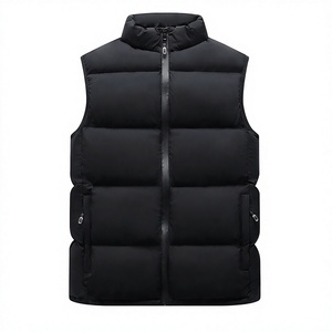 Gilet matelassé unisexe à fermeture éclair, léger et chaud, sans manches, pour l'hiver, décontracté, pour l'extérieur - Product Image 1
